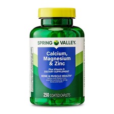 Spring Valley Calcium Magnesium & Zinc Plus Vitamin D3 Coated Caplets, 250 Count picture