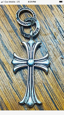 100% Authentic Chrome Hearts Cross Charm W/ 1998.925 CH Rings picture