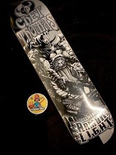 RARE Chet Thomas Armor Light Metallic Darkstar Warrior Skateboard Deck picture