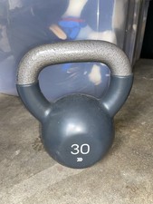 30lb Cast Iron Kettlebell Solid Grip for Weight Training and Fitness picture