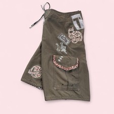 Vintage 2000s Lost Enterprises Boardshorts Men's 30 Brown Skate Surf Y2K Maihem picture