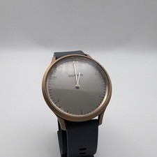 Garmin Vivomove HR 39mm Gold Aluminum Case Black Silicone Band HR Android iOS picture