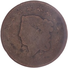 1831 (P) Coronet Large Cent Large Letters About Good AG See Pics P242 picture