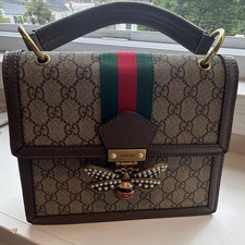 Gucci GG Queen Margaret Bee Top Handle Bag w/ Detachable Strap Dust Bag picture