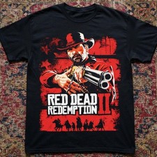 Red Dead Redemption II Outlaw Vintage Style Graphic T-Shirt picture