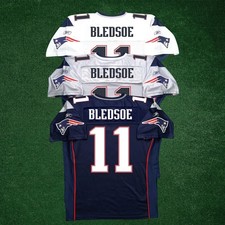 Drew Bledsoe Reebok New England Patriots Authentic On-Field EQT Jersey picture