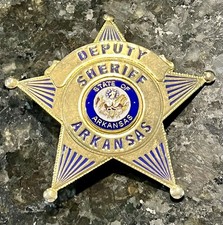 Vintage obsolete Arkansas State Police Badge Halloween prop? picture