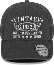 Personalized Vintage Year Baseball Cap Milestone Birthday Gift for Men Women picture