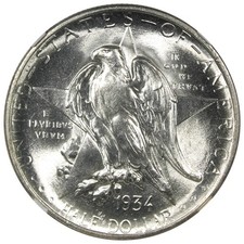 1934 Texas Commemorative Half Dollar  Flashy 50C picture
