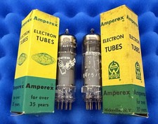 TWO Amperex EL84 6BQ5 TUBE / Bugle Boy Rare Made In AUSTRIA /Amplitrex Tested👍 picture