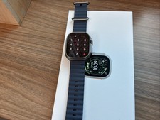 Apple Watch Ultra 3 Natural Titanium 49mm Blue Ocean Band picture