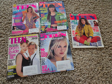 Vintage 90s 'TEEN Magazine Lot x5 - Wynona Rider, Christian Slater, NKOTB picture