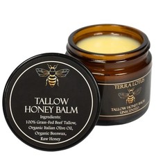 NEW Terra Lotus ORGANIC Beef Tallow Balm Raw Honey Citrus Moisturizing Cream picture