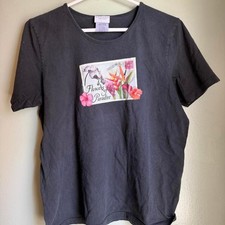 Sonoma-goods-for-life Women's Black and Grey T-shirt picture
