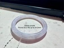 burma jadeite bangle 52.2m glassy purple type A Burmese jade 翡翠冰紫 picture