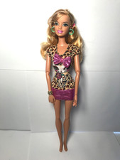 2011 Fashionistas Clutch Wave 1 Summer Barbie Doll Leopard Print Dress W3896 picture