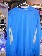 Nike Dri-FIT Men's Long Sleeve Crew Neck Moisture Wicking T-Shirt L Blue/Gray picture