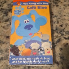  Blue's Clues: Café Blue VHS 2001 Full Screen  Interactive Game  *Sold As Is* picture