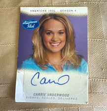 Carrie Underwood Autograph Card American Idol Season 4 SSD-CU Signed Sealed picture