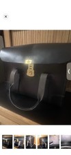 Vintage leather Military Pilot Briefcase  picture