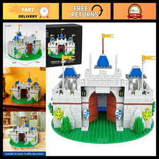 Medieval Knight Castle Building Blocks Set with 12 Figures - Compatible with Leg picture
