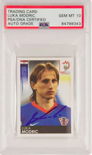 Luka Modric Signed 2008 Panini UEFA Euro Croatia Sticker #194 – PSA 10 picture