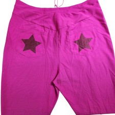 Barbie The Movie Spirit Pink Star Bell-Bottom Pants, Women's XL picture