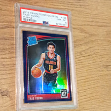 Panini 2018-19 Donruss Optic Trae Young Rated Rookie #198 Purple Prizm RC picture