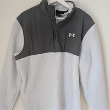 NWT Under Armour Men's Light Blue and Gray Sherpa Jacket (large) outdoor casual picture