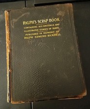 Ralph's Scrap Book 1905 Bicknell travel history Lawrence Ma Ca UT genealogy picture