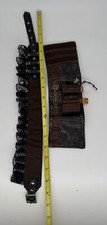 🔥 Steampunk RQ-BL Gothic Arm Cuffs w/ Vial & Lace – Rare Set picture