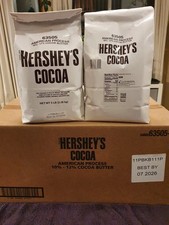 Hershey's 100% Cocoa Powder TWO 5lb Bags TEN POUNDS Bulk Baking Best By 07/2026 picture