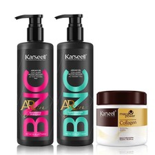 Karseell Detangle Hair Repair Set Shampoo Conditioner Mask MACA Collagen BNC Kit picture