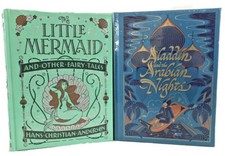 ❤️THE LITTLE MERMAID - ALADDIN & the ARABIAN NIGHTS Leather Bound Classics Set  picture