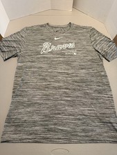 Nike Authentic Collection Atlanta Braves Dri Fit Shirt Size Large Nice picture