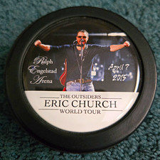 Eric Church 2015 Ralph Engelstad Arena, April 7th Concert, Rare Hockey Puck picture