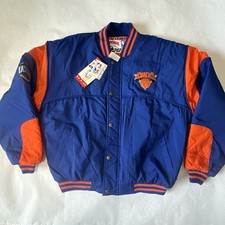 Vintage 90s New York Knicks Nutmeg by Campri Bomber Jacket Men's L Deadstock NWT picture