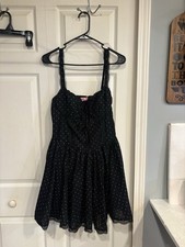 Simply Southern Sz L Polka Dot Dress NWT Limited Edition Lace Trim Beautiful picture
