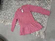 J.Crew Crewcuts Girls Peplum Sweater Pink Size 16 New With Tags picture