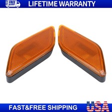 Front Bumper Side Marker Light + Reflector Shell For 2010-2013 Mercedes Benz picture