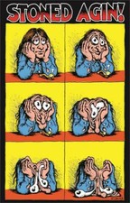 Stoned Agin by: R. Crumb Poster 24x36 inches picture