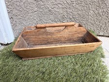 Antique Primitive Wood Tray with Handle (circa late 19th century) picture