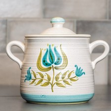 Franciscan Earthenware, Tulip Time, Stoneware, Bean Pot - Excellent picture