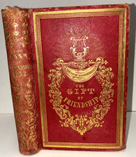 1851 The Gift of Friendship Rare Illustrated Gift Book HC picture