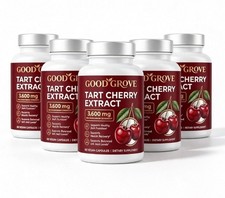 Good Grove Tart Cherry Extract Capsules 60 PCS, Non-GMO Vegan 3600mg  1-5 pack picture