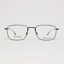 Derek Lam 287 Men's 18K Gold Plated Oval Glasses in Dark Gunmetal / Black |54mm picture