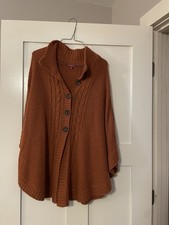 Merona L/xL Women's Poncho Sweater picture