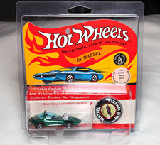 Vintage Hot Wheels Redlines Silhouette Green 1:64 Diecast Unopened w/ Button picture