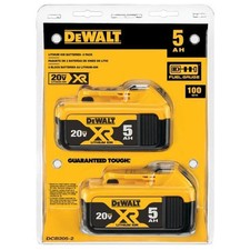 2 Pack DCB205 20V Max XR 5.0Ah Lithium-Ion Battery New DCB205-2 Sealed Battery picture