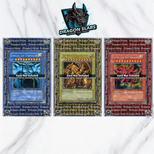 X3 Yugioh Prismatic Hyrogliphics Egyptian Gods Case Slabs - Ra, Slifer, Obelisk picture